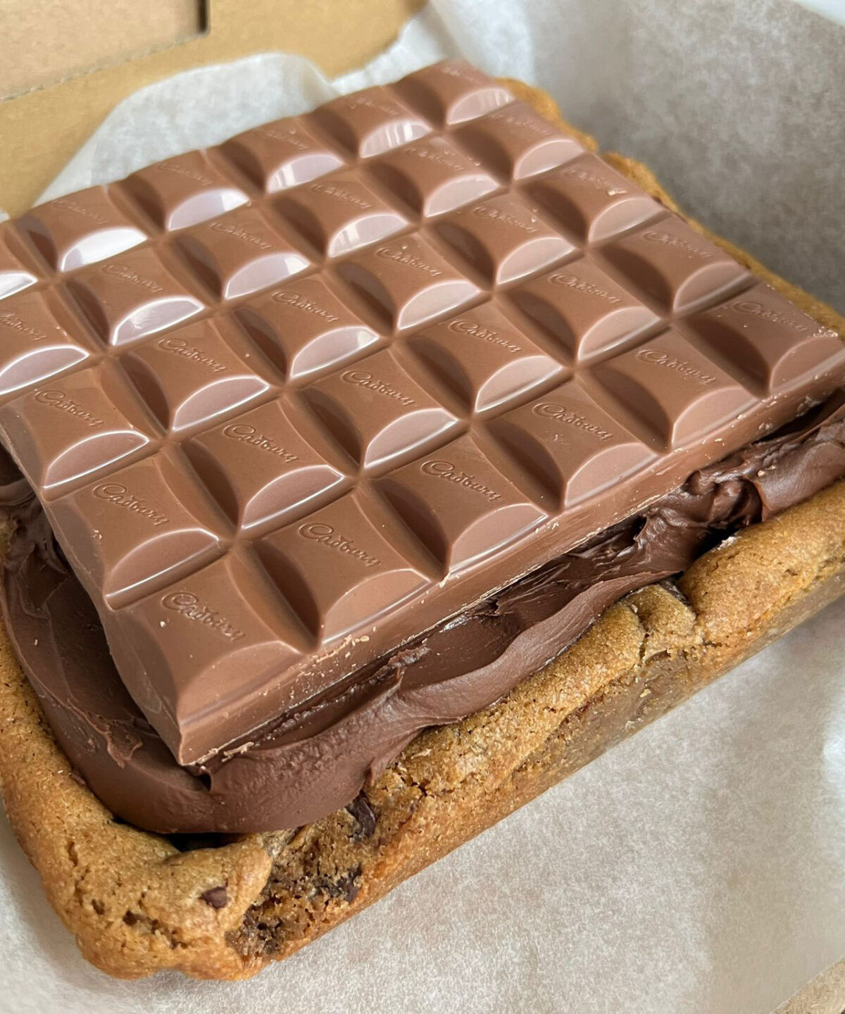 Cookie Slabs Smashing Brownies